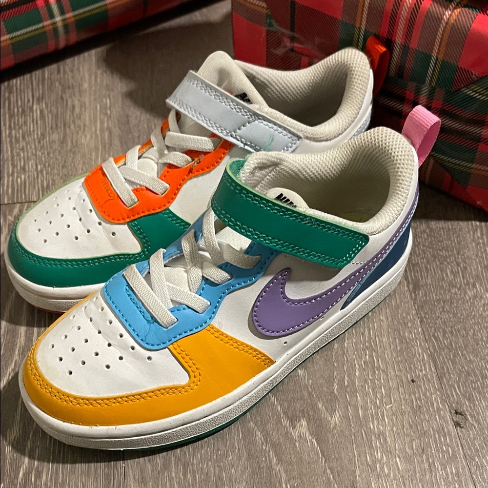 Nike Kids Colorful Sneakers - Orange, Green, Blue, Purple, Yellow